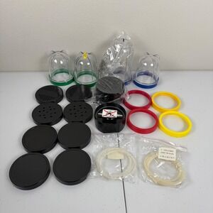 Magic Bullet Blender MB1001 Replacement Parts Set Cups Lids Blade Gaskets
